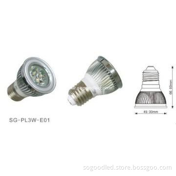 E27  3W LED  spotlight with CE ROHS approval